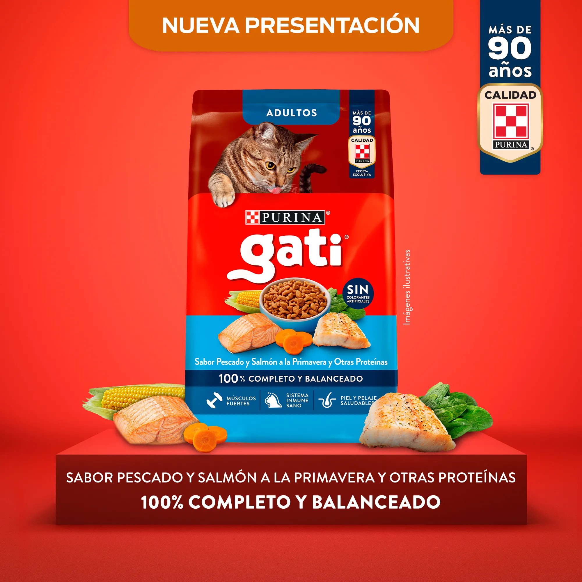 Gati Pescado y Salmón a la Primavera para Gato Adulto - 2