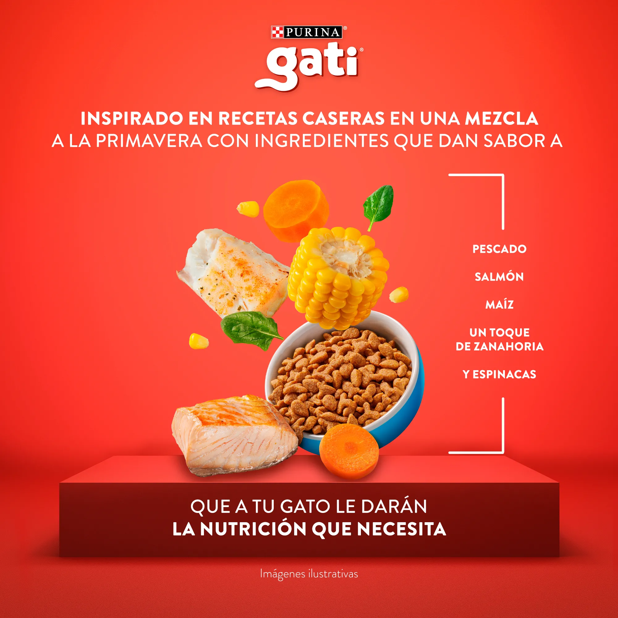 Gati Pescado y Salmón a la Primavera para Gato Adulto - 4