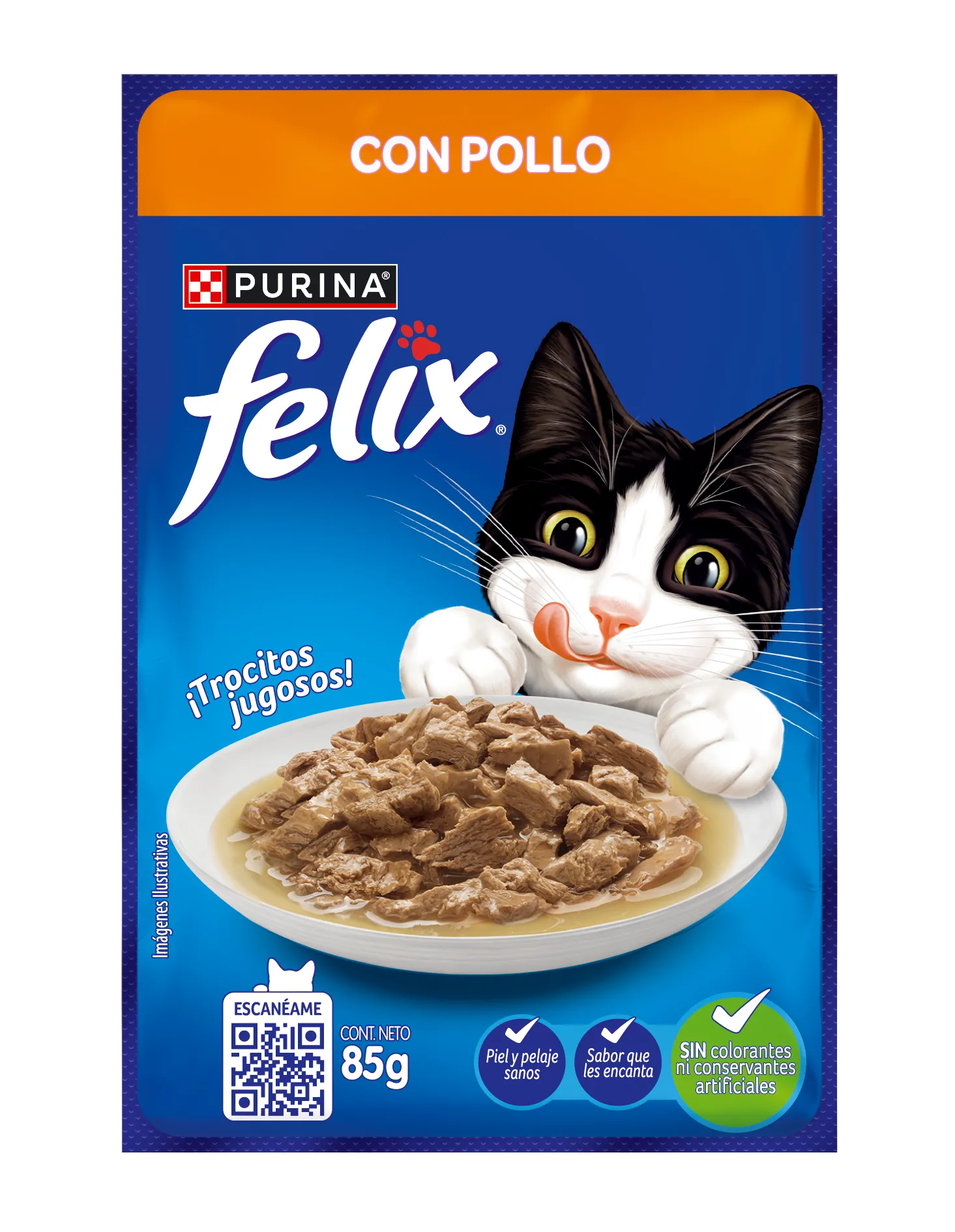 Felix Pollo y Hígado en Salsa para Gato - 1