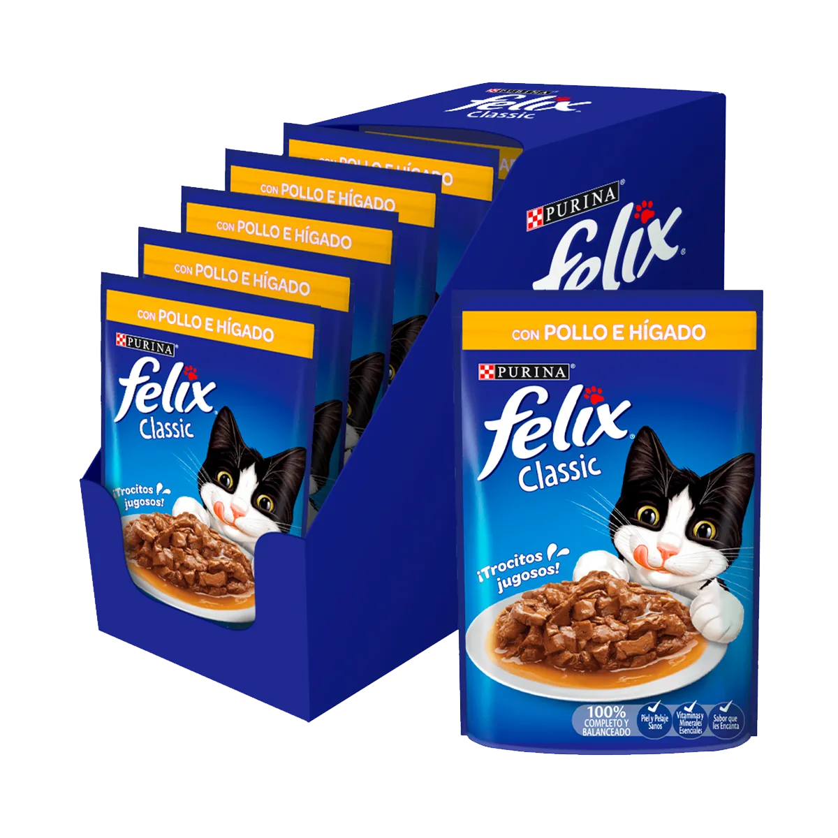 Felix Pollo y Hígado en Salsa para Gato - 3