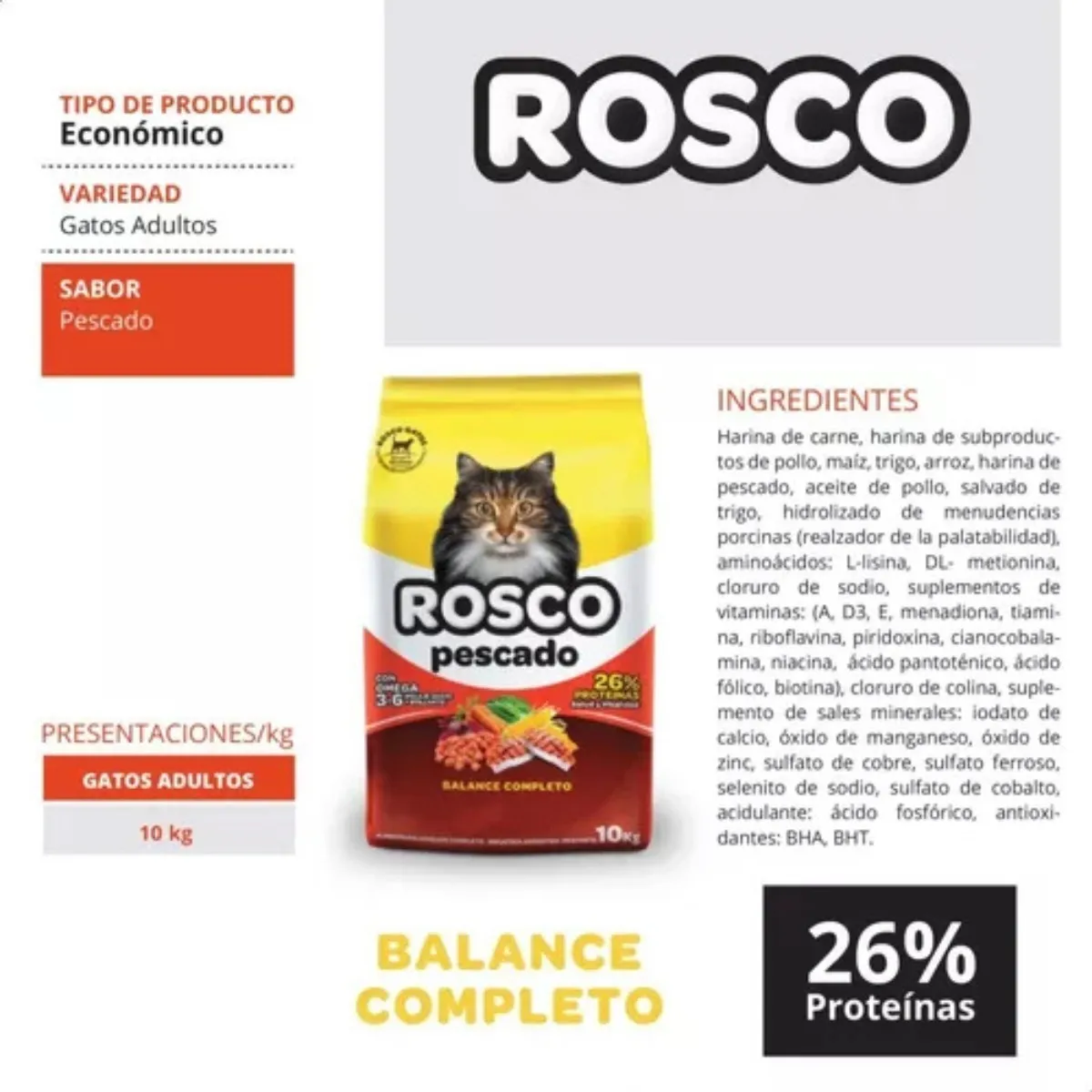 Rosco Pescado para Gato Adulto - 2