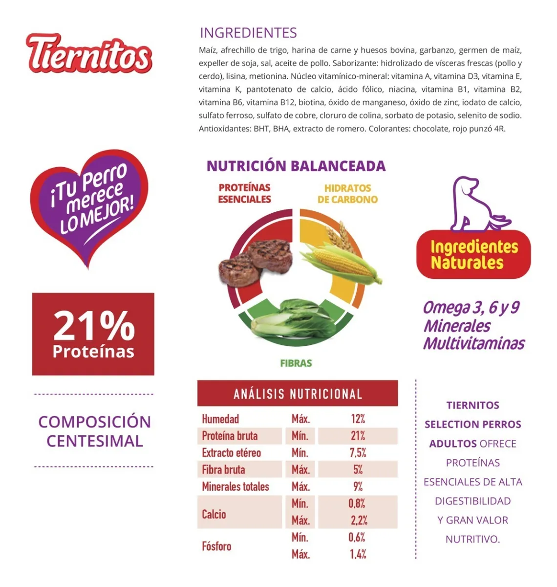 Tiernitos Selección Carne para Perro Adulto - 2