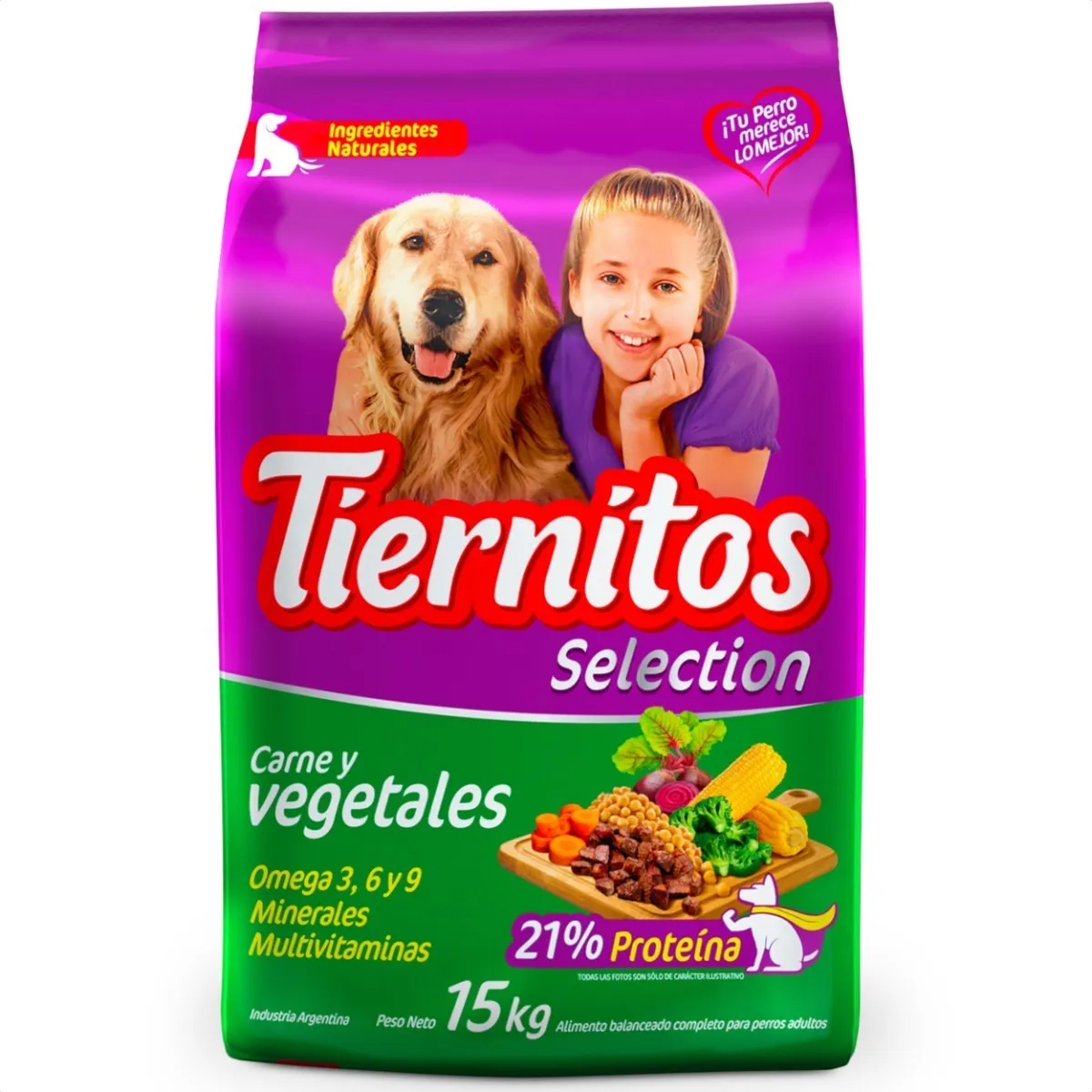 Tiernitos Carne y Vegetales para Perro Adulto - 1