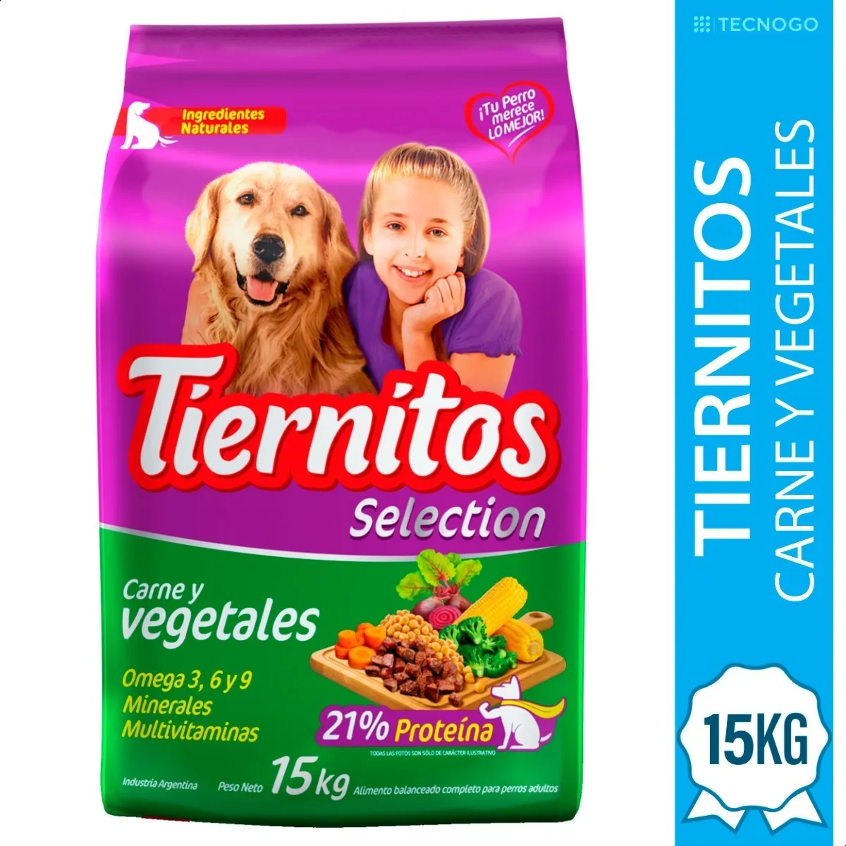 Tiernitos Carne y Vegetales para Perro Adulto - 2