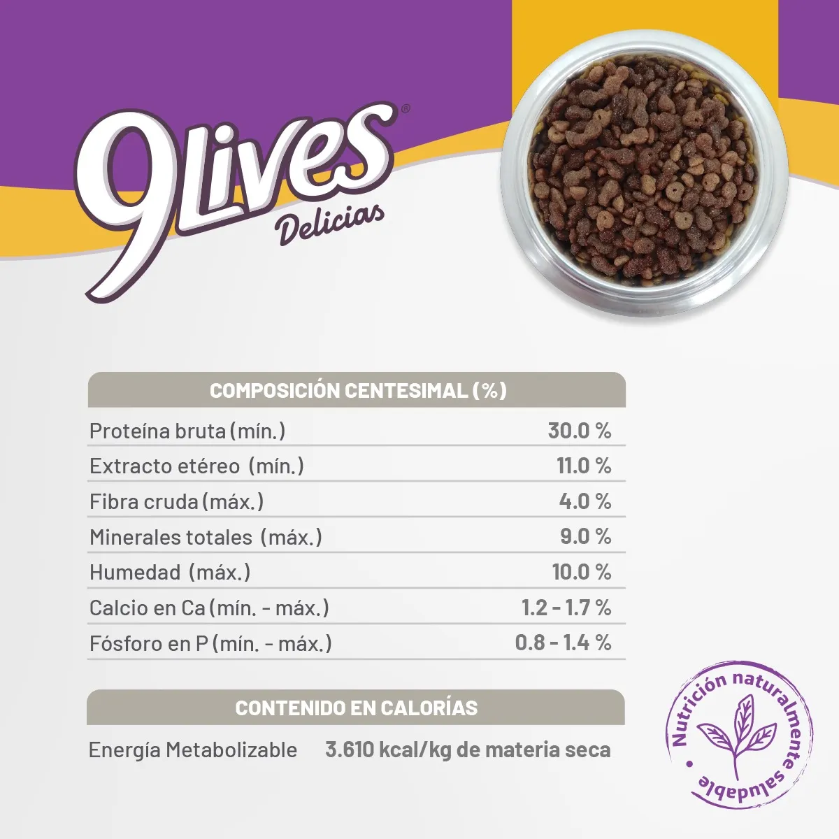 9 Lives Delicias Carne y Leche para Gato Cachorro - 4