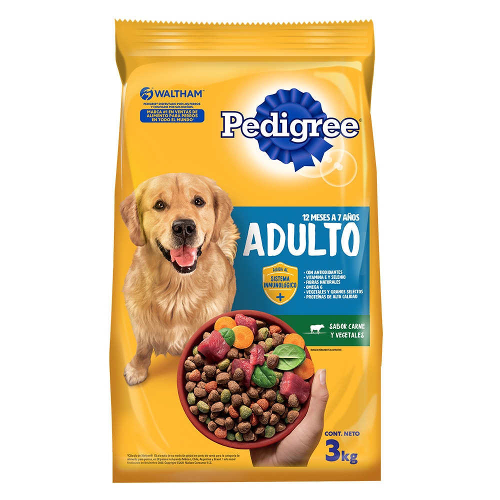 Pedigree Carne y Vegetales para Perro Adulto - 1
