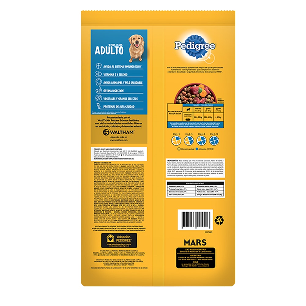 Pedigree Carne y Vegetales para Perro Adulto - 2