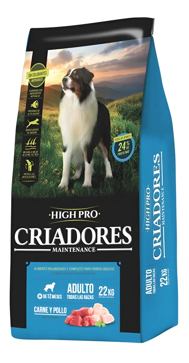 Maintenance Criadores High Pro Carne y Pollo para Perro Adulto Grande - 1