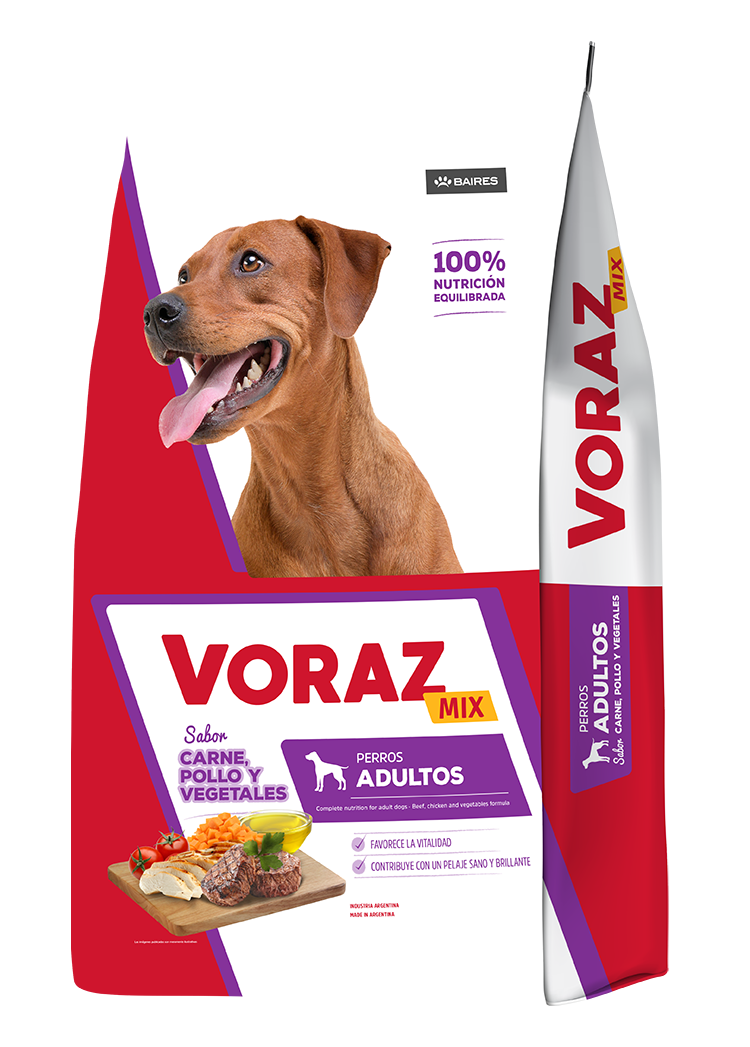 Voraz Mix Carne y Pollo para Perro Adulto - 1