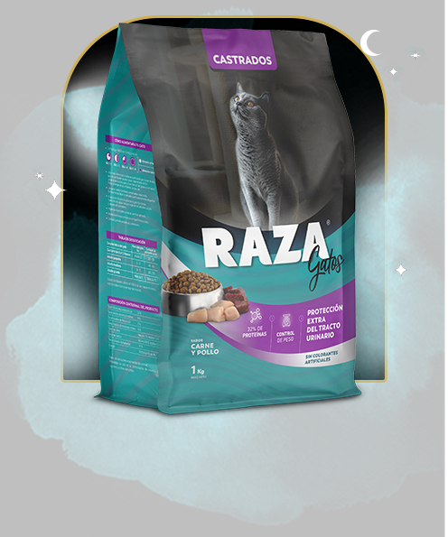Raza Alimento Seco para Gato Castrado Sabor Carne y Pollo