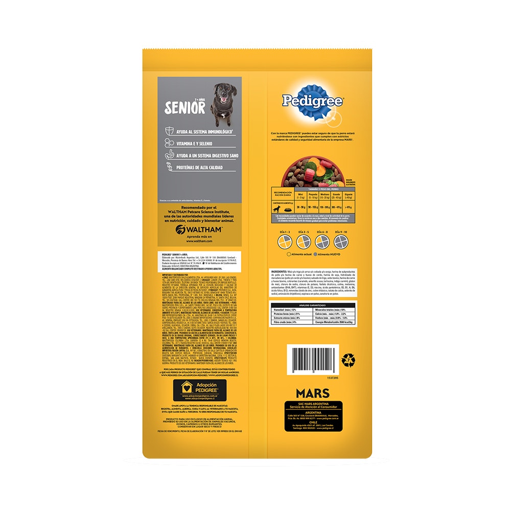 Pedigree Croquetas Senior Sabor Carne y Vegetales - 2