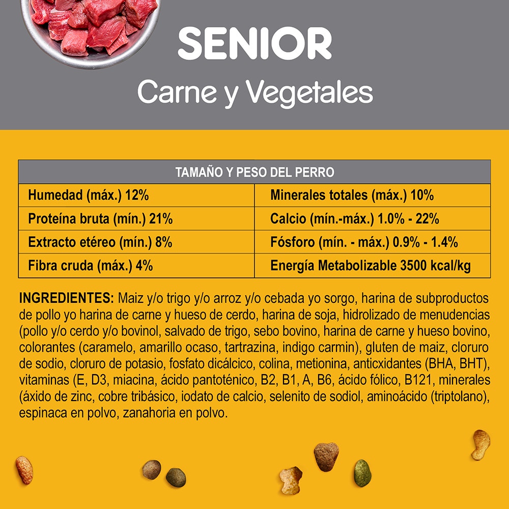 Pedigree Croquetas Senior Sabor Carne y Vegetales - 7