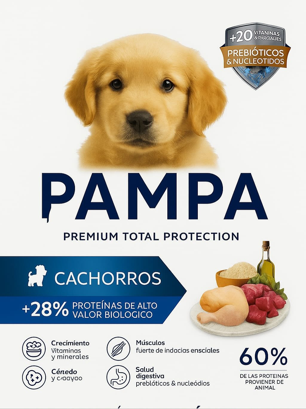 Pampa Carne y Pollo para Perro Cachorro - 1