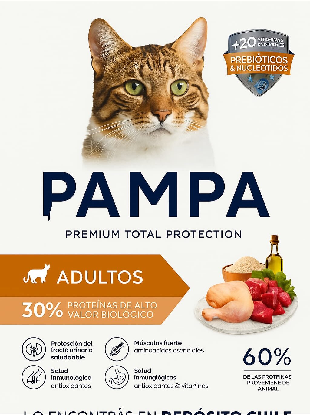 Pampa Pollo y Carne para Gato Adulto - 2