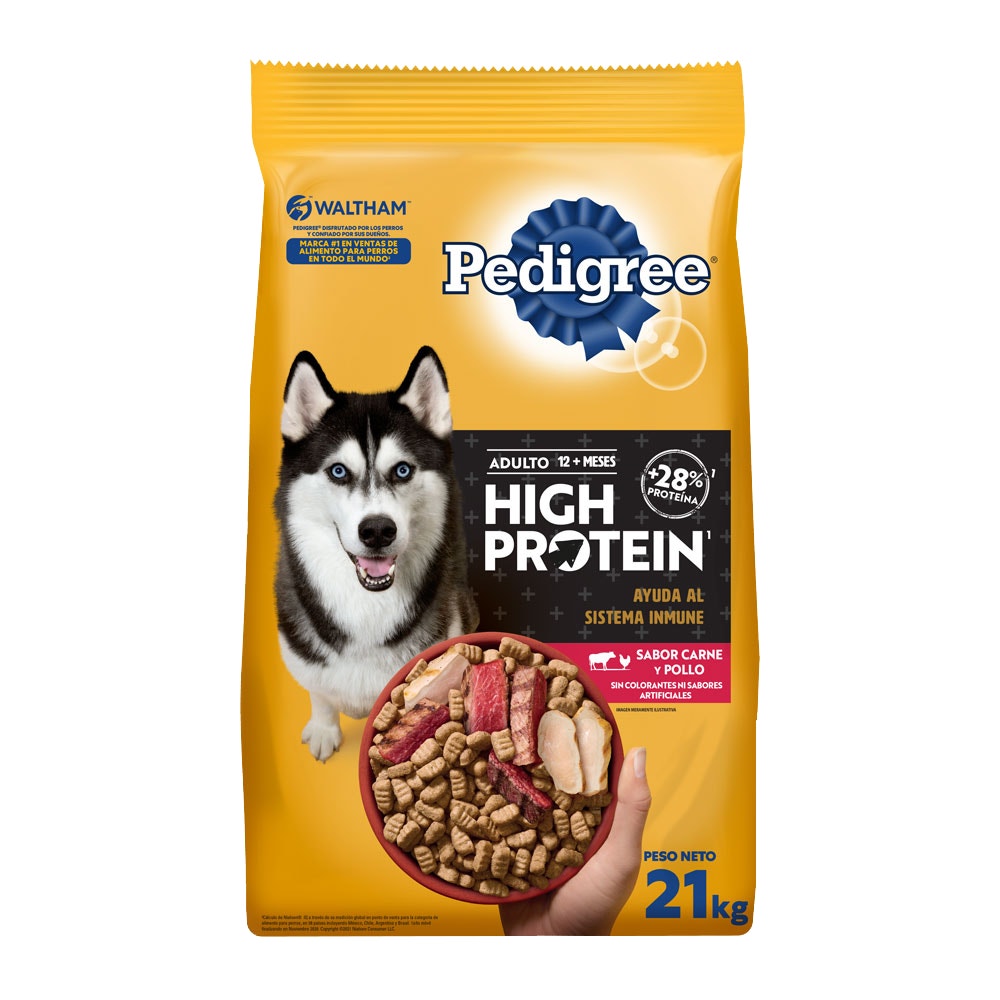 Pedigree High Protein Carne y Pollo para Perro Adulto - 1