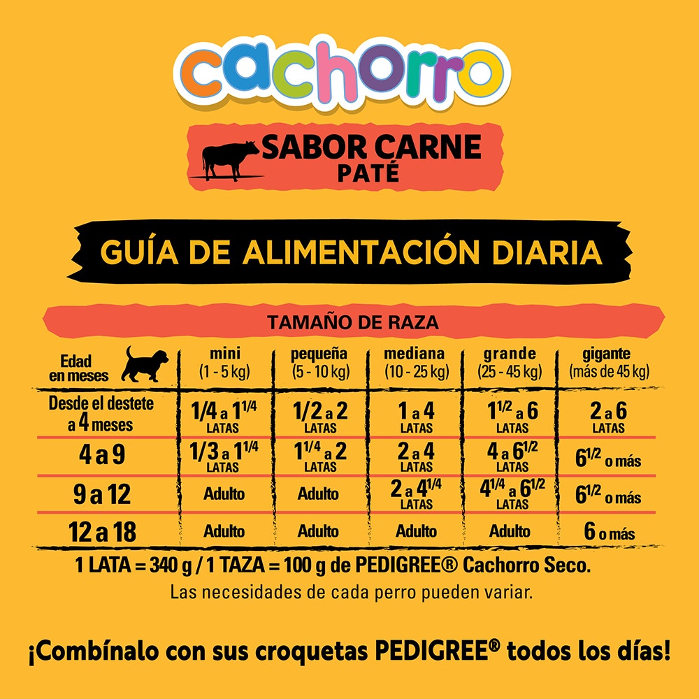 Pedigree Paté Sabor Carne para Perro Cachorro - 3