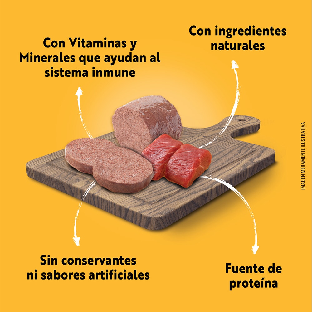 Pedigree Paté Sabor Carne para Perro Cachorro - 4