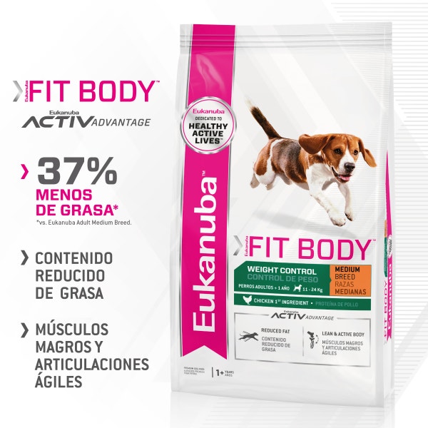 Eukanuba Fit Body para Perro Adulto Mediano - 2