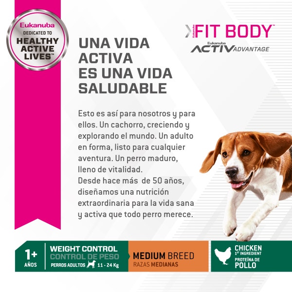 Eukanuba Fit Body para Perro Adulto Mediano - 3