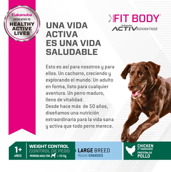 Eukanuba Fit Body para Perro Adulto Grande - 3