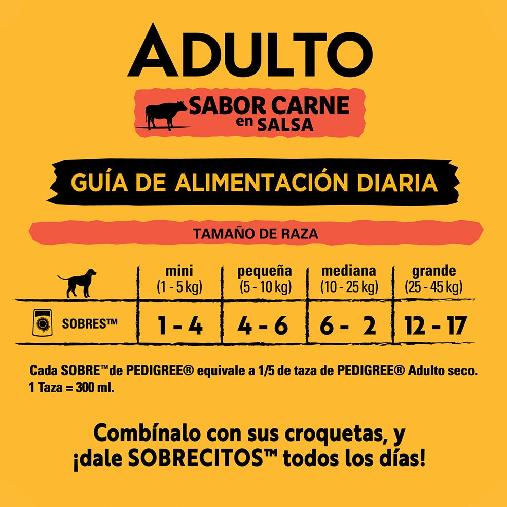 Pedigree Salsa Sabor Carne para Perro Adulto - 6