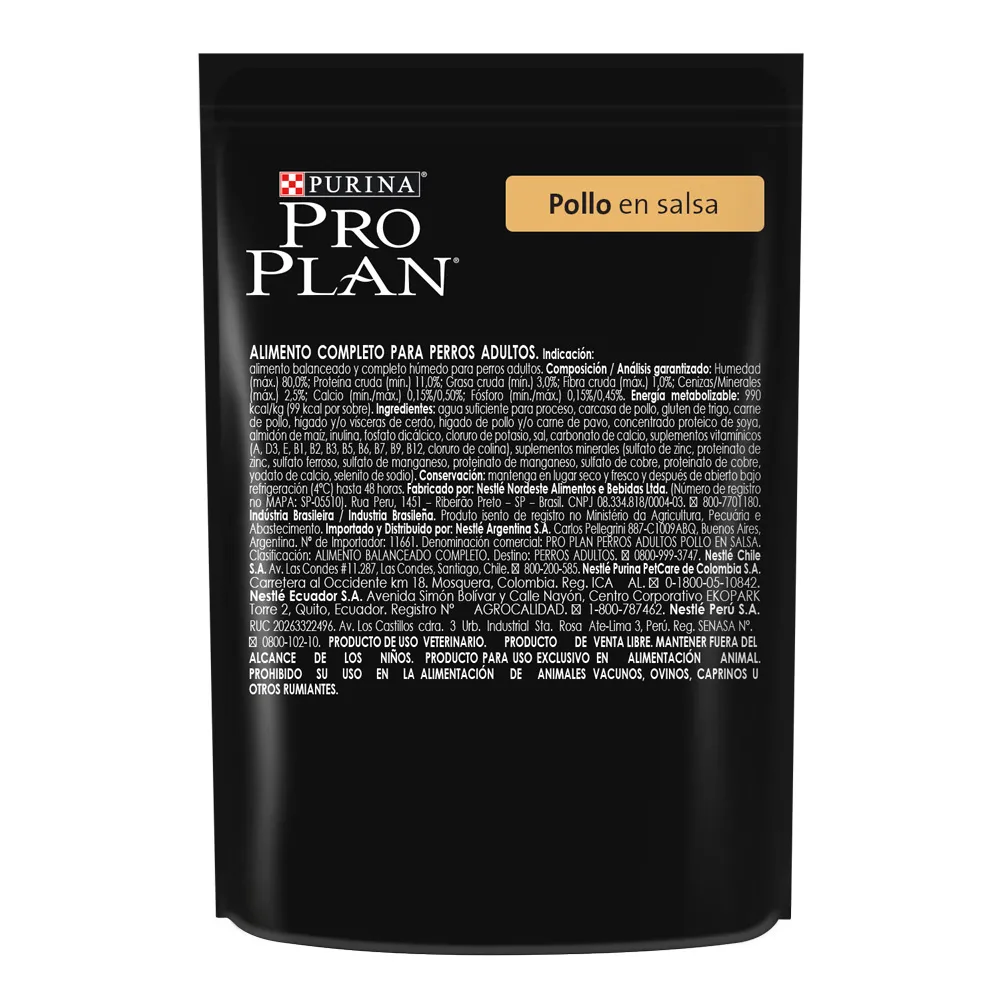 Pro Plan Pollo en Salsa para Perro Adulto - 2