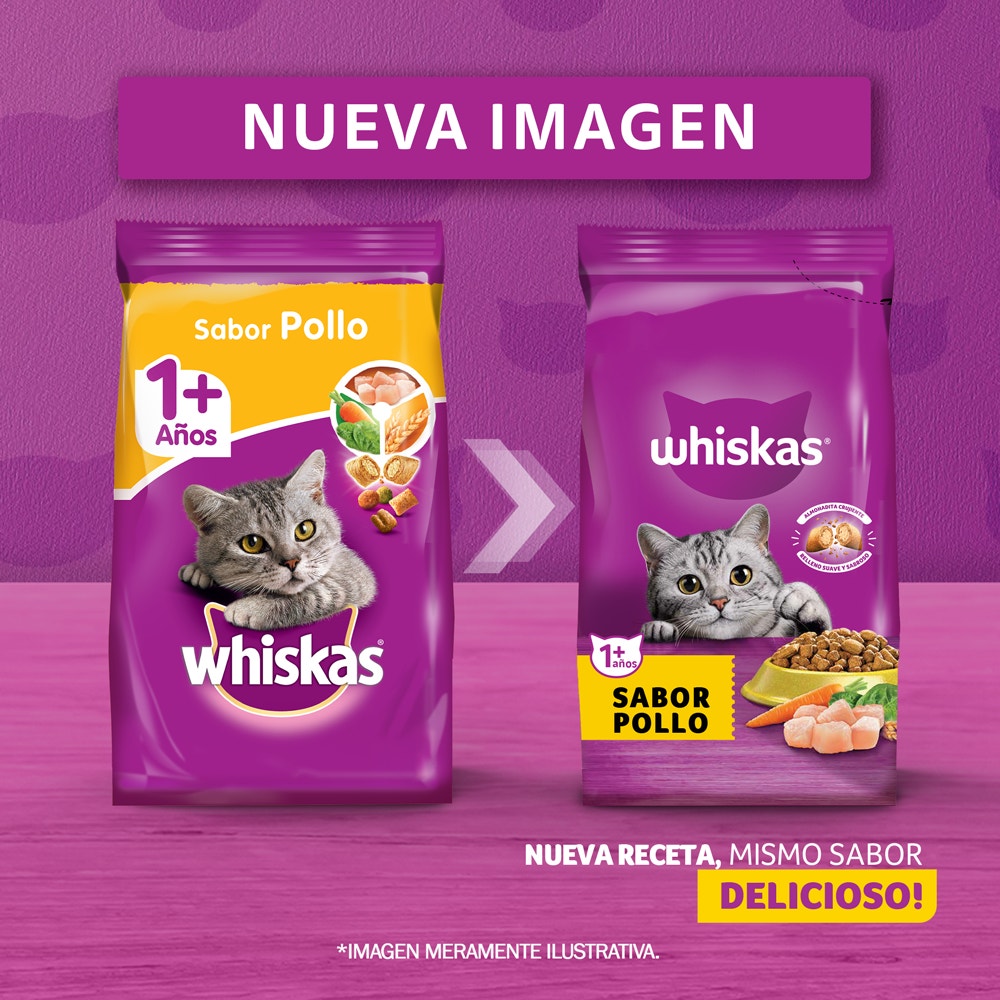 Whiskas Pollo y Leche para Gato Adulto - 6