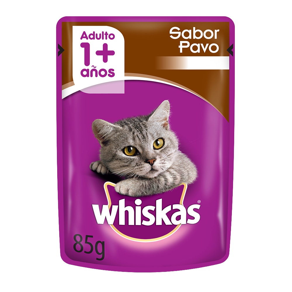 Whiskas Pavo en Salsa para Gato Adulto - 1