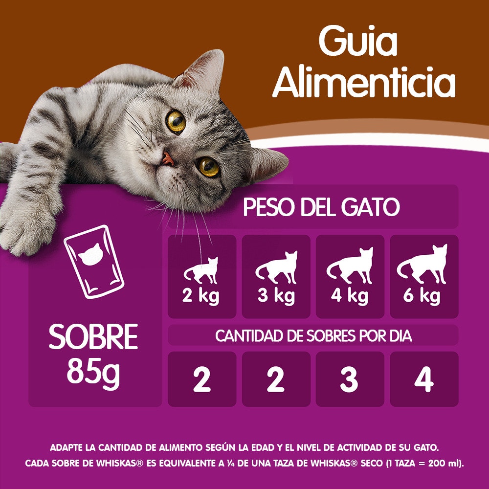 Whiskas Pavo en Salsa para Gato Adulto - 6