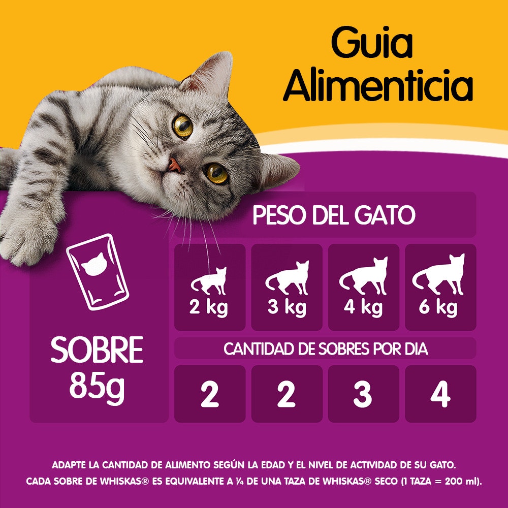 Whiskas Pollo en Salsa para Gato Adulto - 6