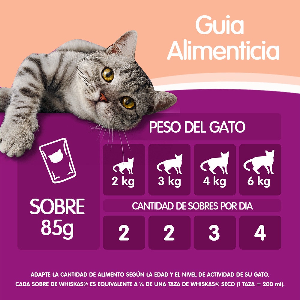 Whiskas Salmón en Salsa para Gato Adulto - 6