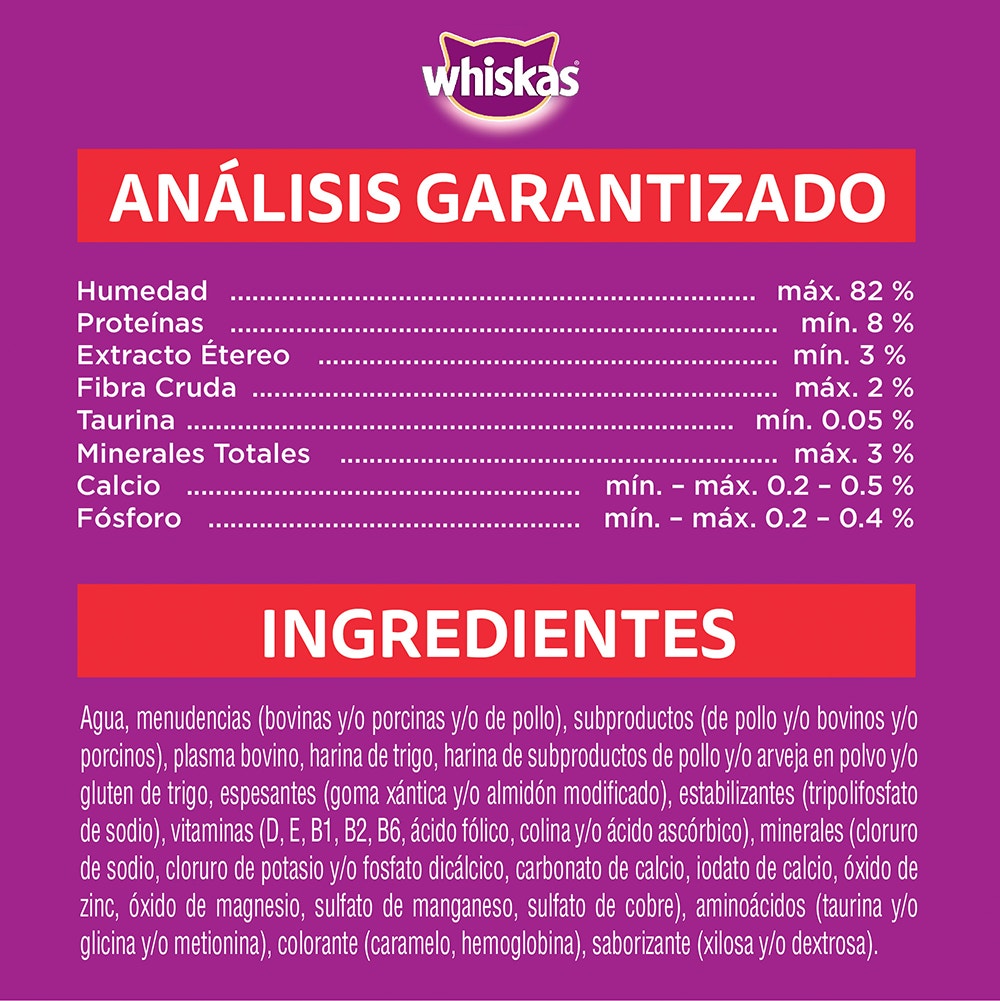 Whiskas Carne en Salsa para Gato Adulto - 3