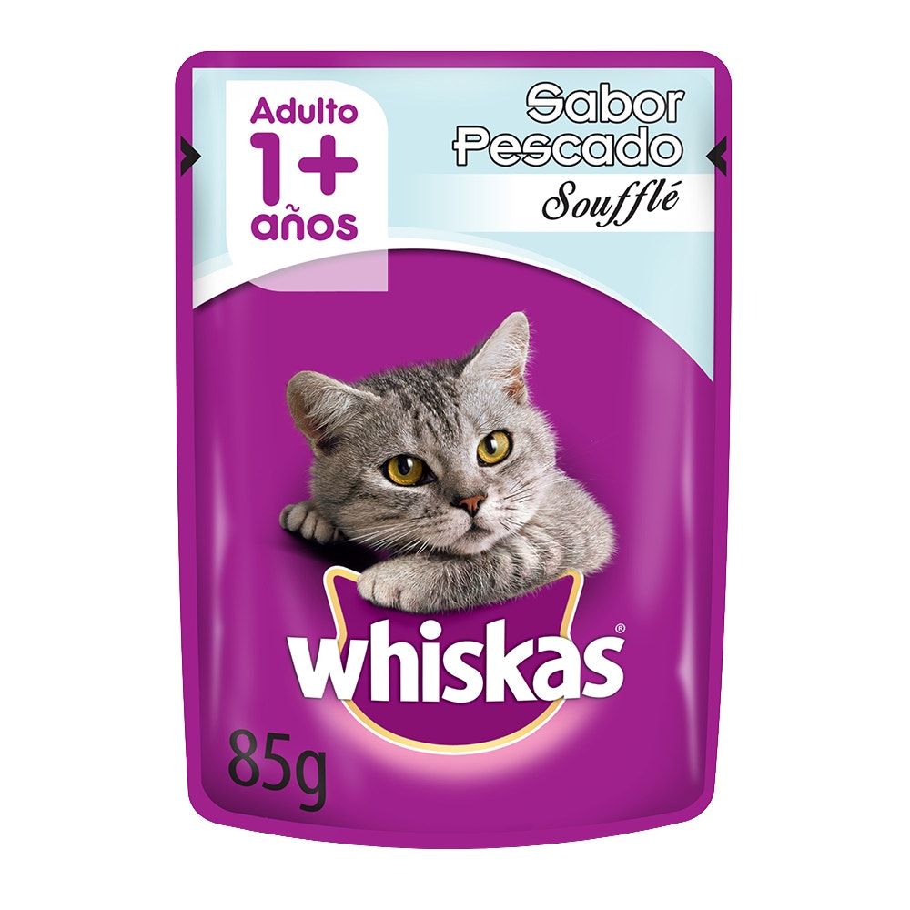 Whiskas Pescado en Soufflé para Gato Adulto - 1