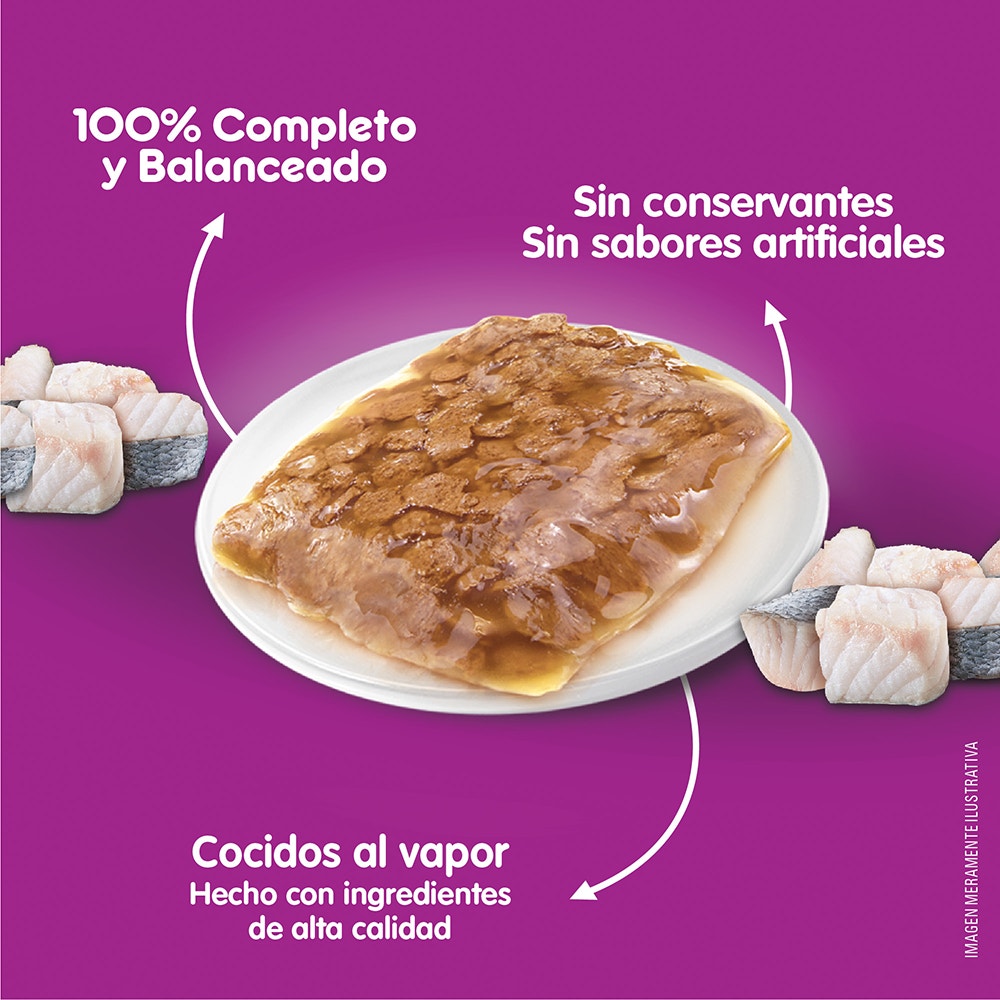 Whiskas Pescado en Soufflé para Gato Adulto - 4