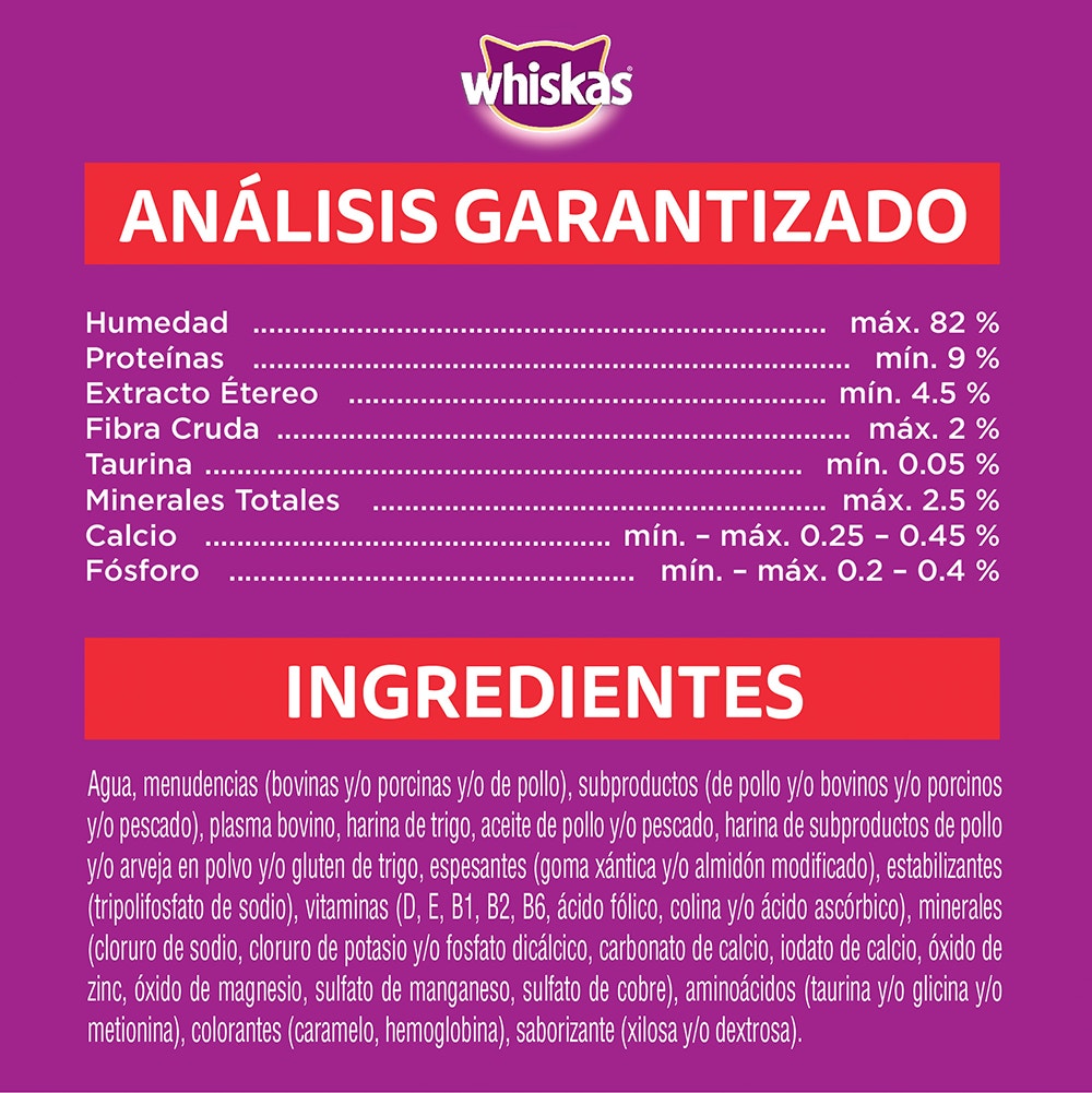 Whiskas Carne en Salsa para Gato Cachorro - 3