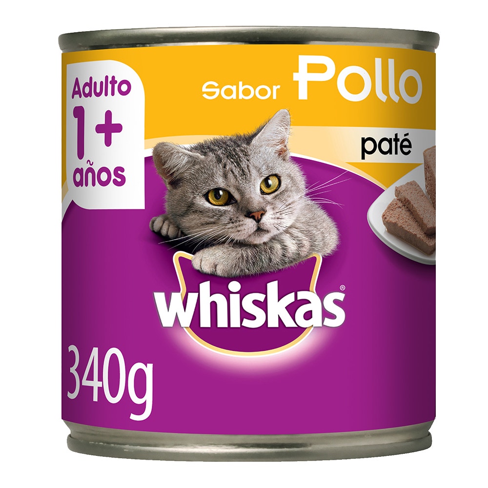 Whiskas Pollo en Paté para Gato Adulto - 1