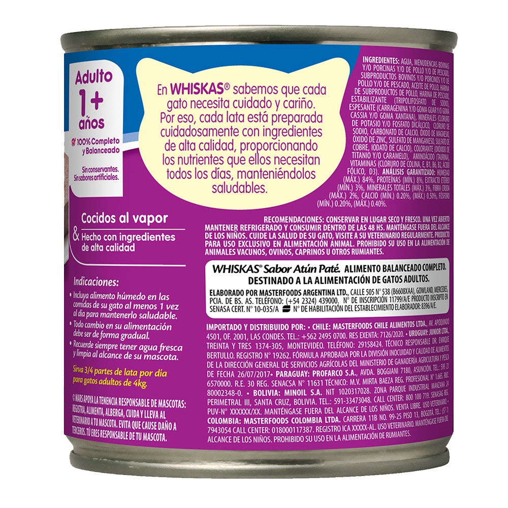 Whiskas Atún en Paté para Gato Adulto - 2