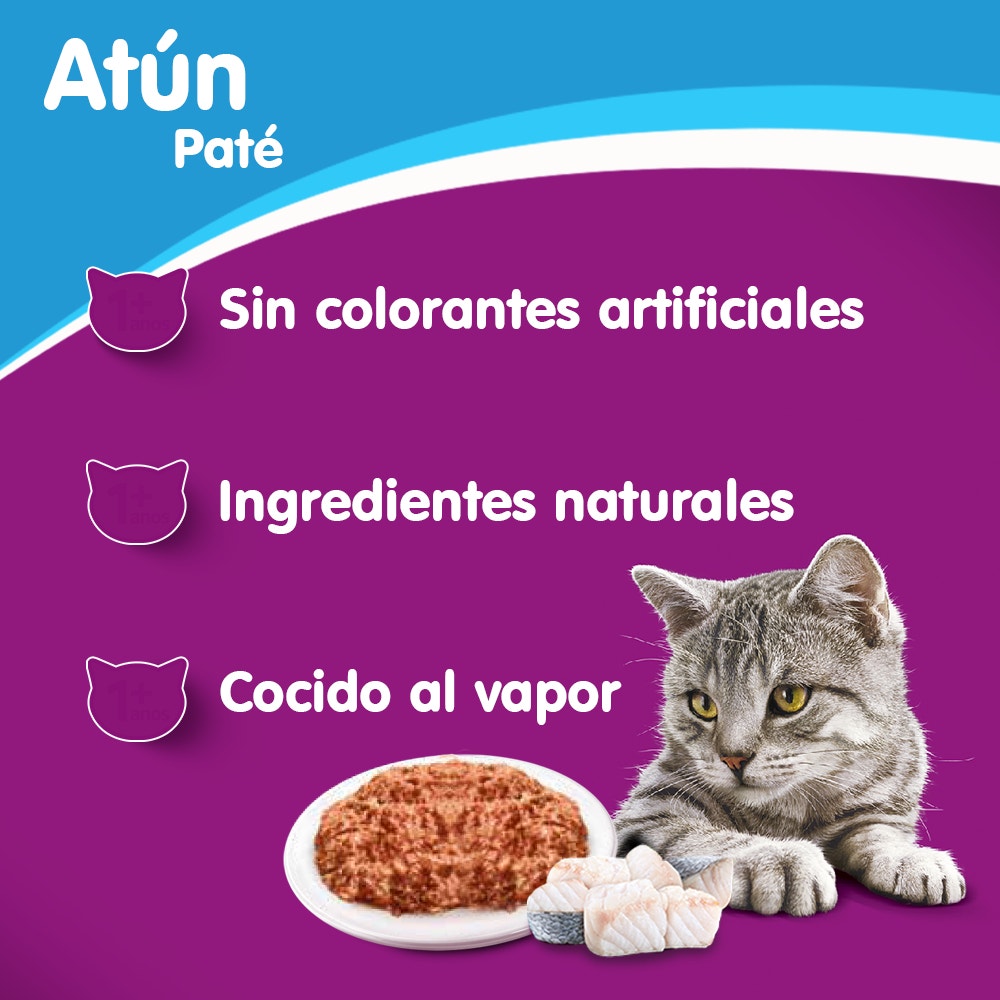 Whiskas Atún en Paté para Gato Adulto - 3