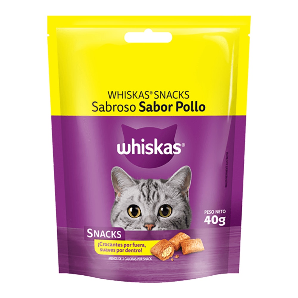 Whiskas Snacks Sabroso Sabor Pollo para Gato