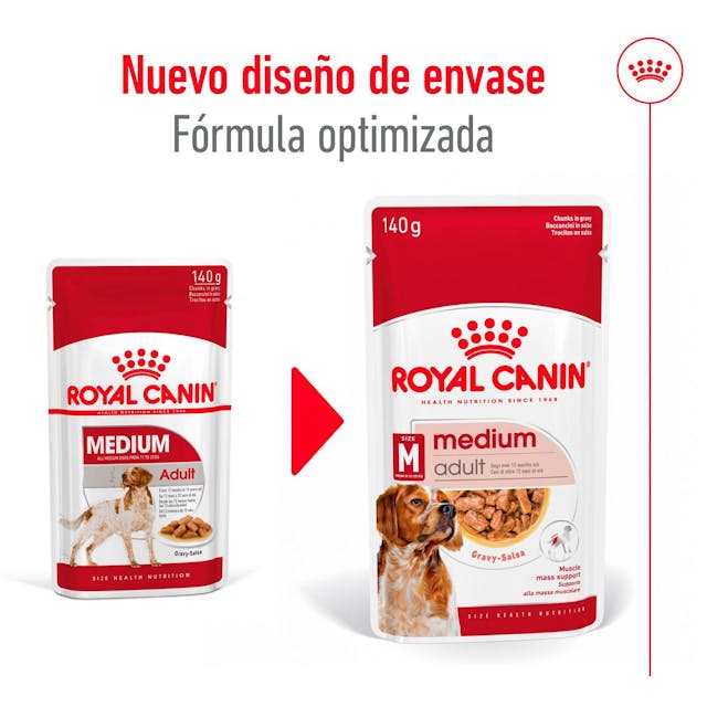 Royal Canin Medium Adult Trocitos en Salsa para Perro Adulto Mediano - 7