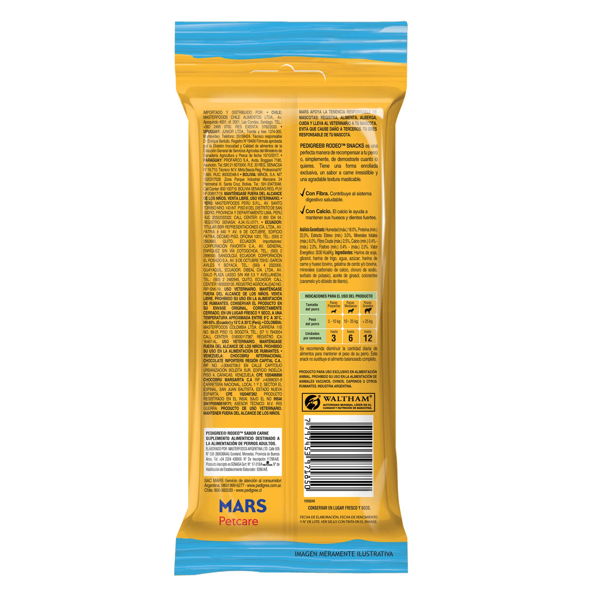 Pedigree Rodeo Sabor Carne para Perro Adulto - 2