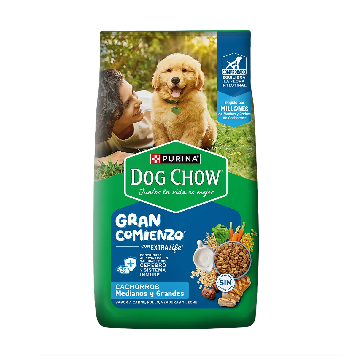Dog Chow Gran Comienzo Cachorros Medianos y Grandes - 1
