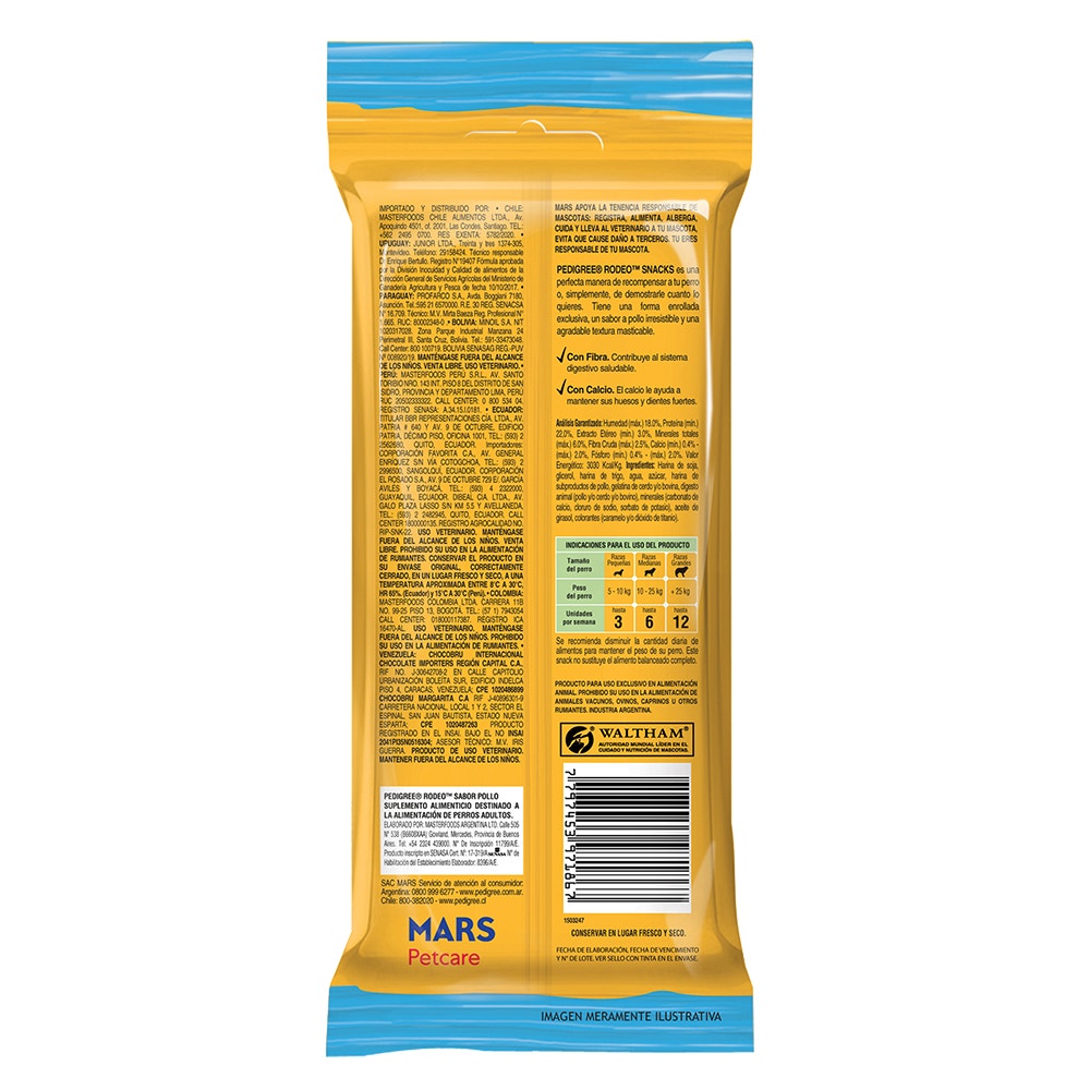 Pedigree Rodeo Sabor Pollo para Perro Adulto - 2